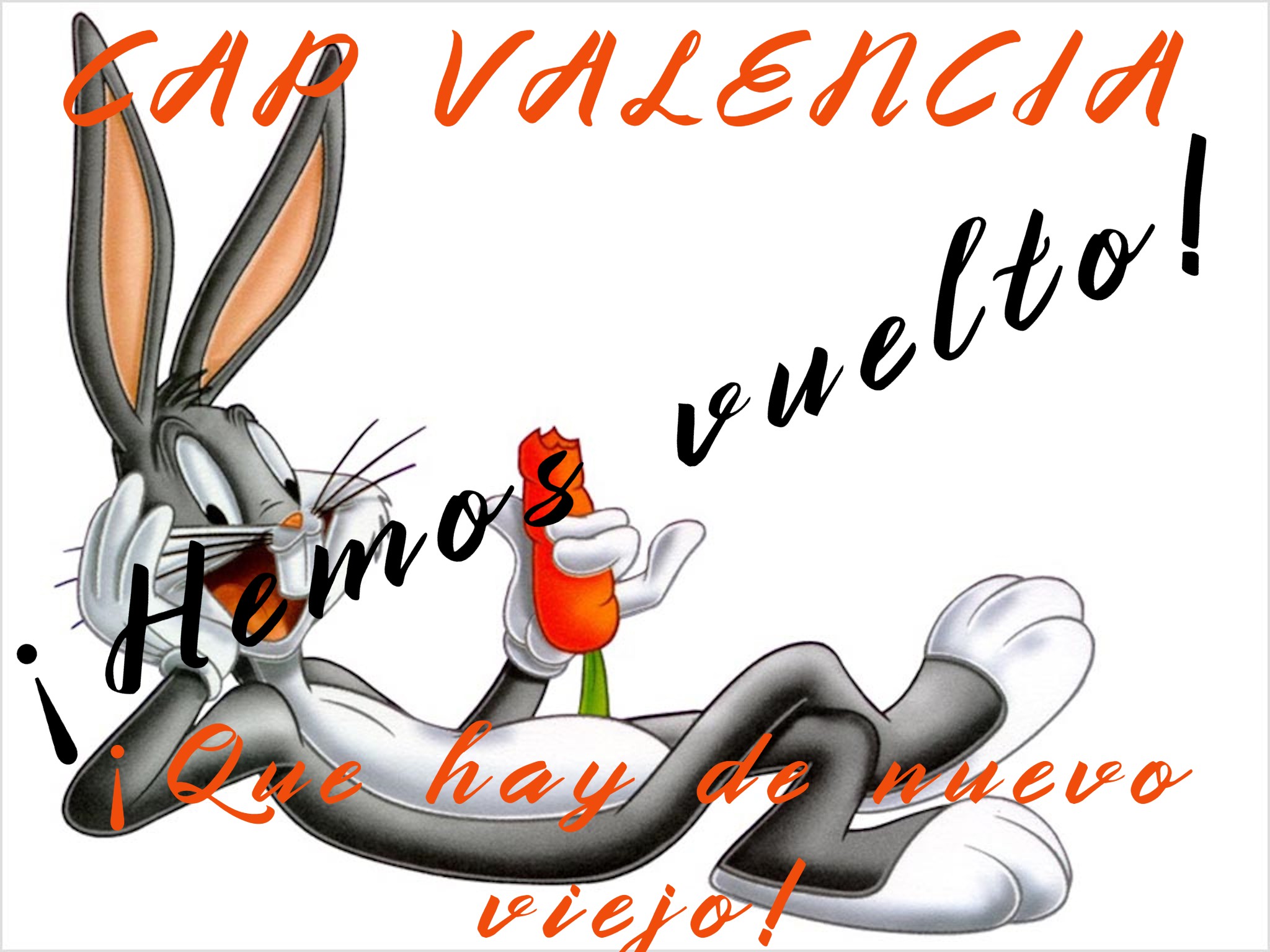 ¡¡¡¡HEMOS VUELTO. A PARTIR DEL 7 DE FEBRERO EN CAP VALENCIA!!!!