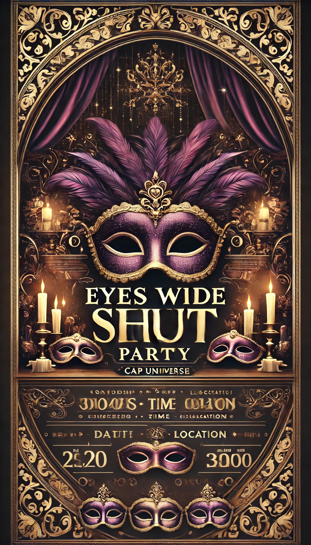 ¡¡¡¡FIESTA EYES WIDE SHUT EN CAP VALENCIA. NOSOTROS PONEMOS CAPAS Y MÁSCARAS!!!!