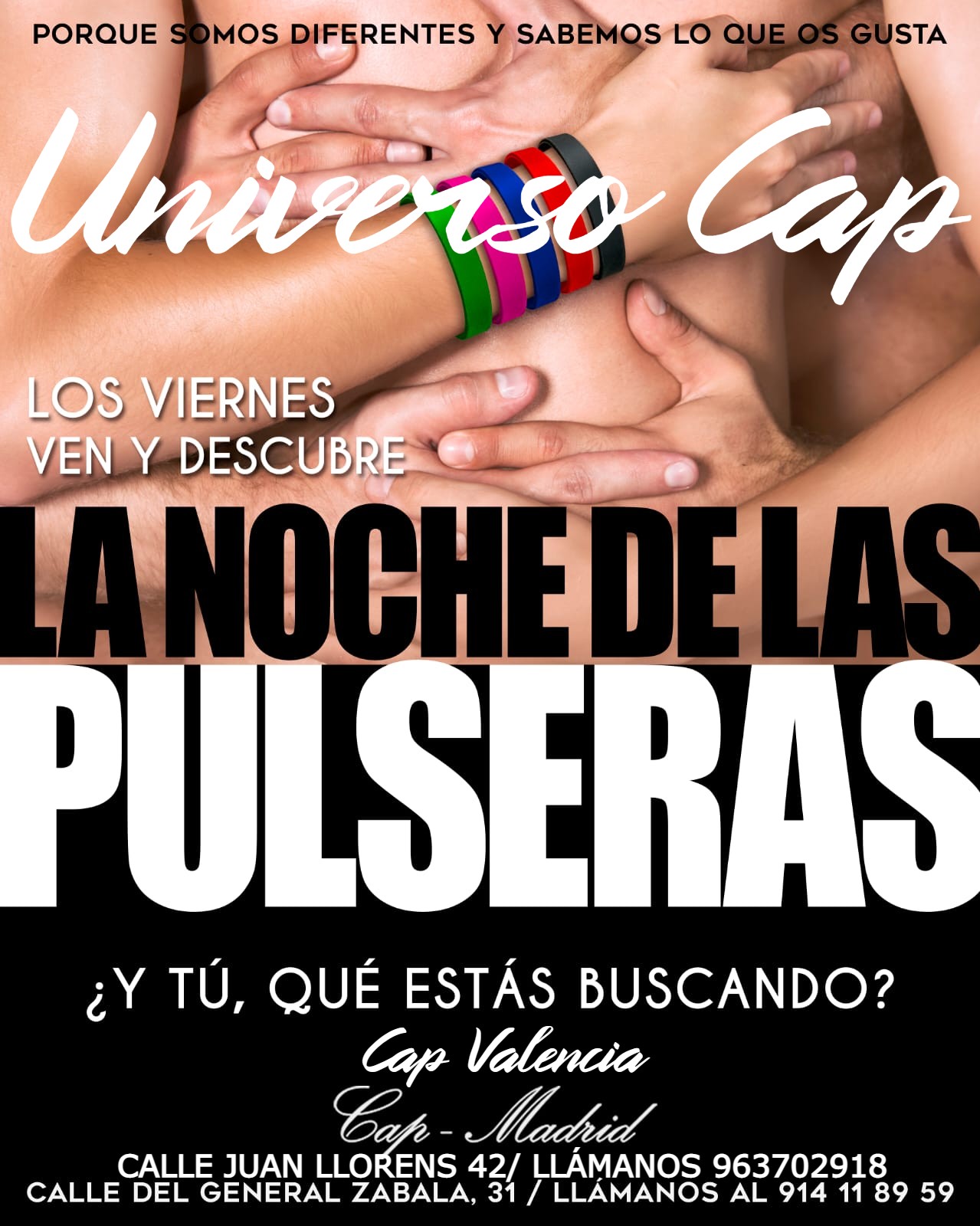 ¡¡¡¡FIESTA DE LAS PULSERAS. ESCOGE TU COLOR EN CAP VALENCIA!!!!